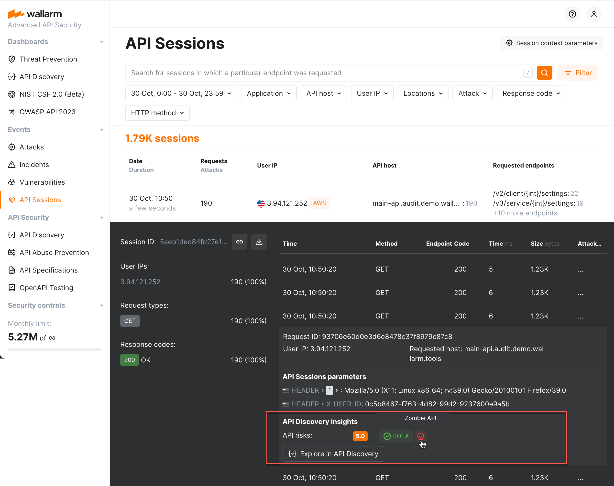 !API Sessions - APID endpoint insights