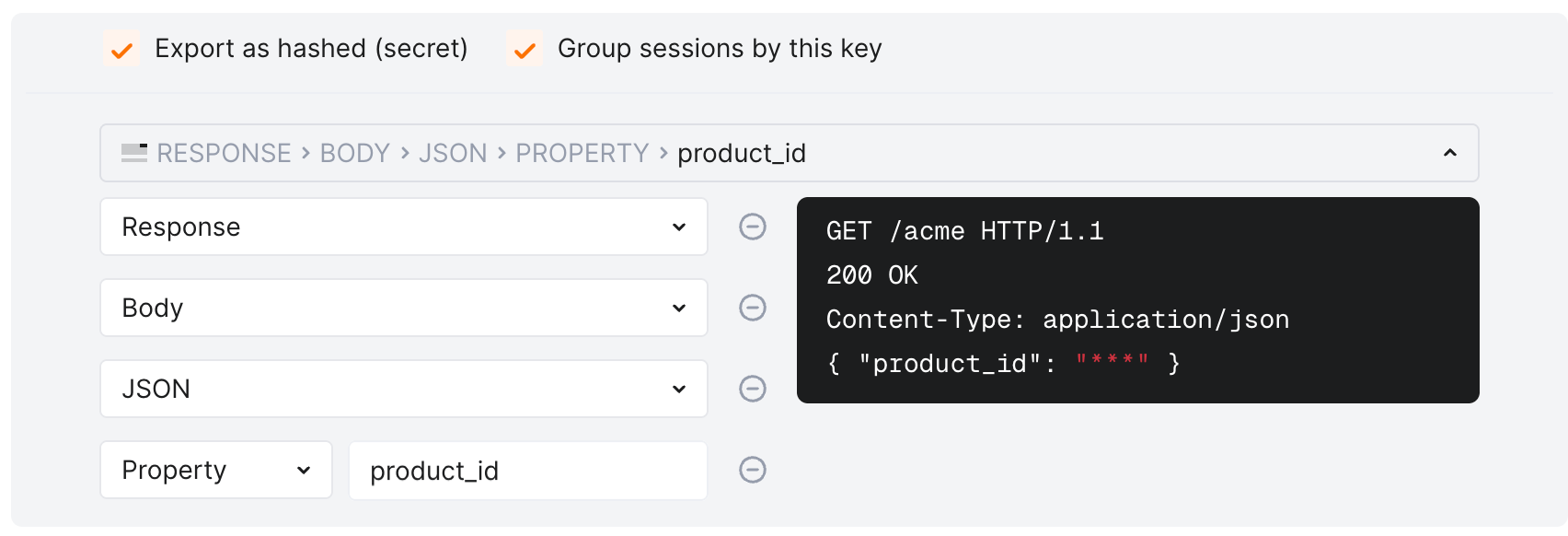 !API Sessions - context parameters - example - response